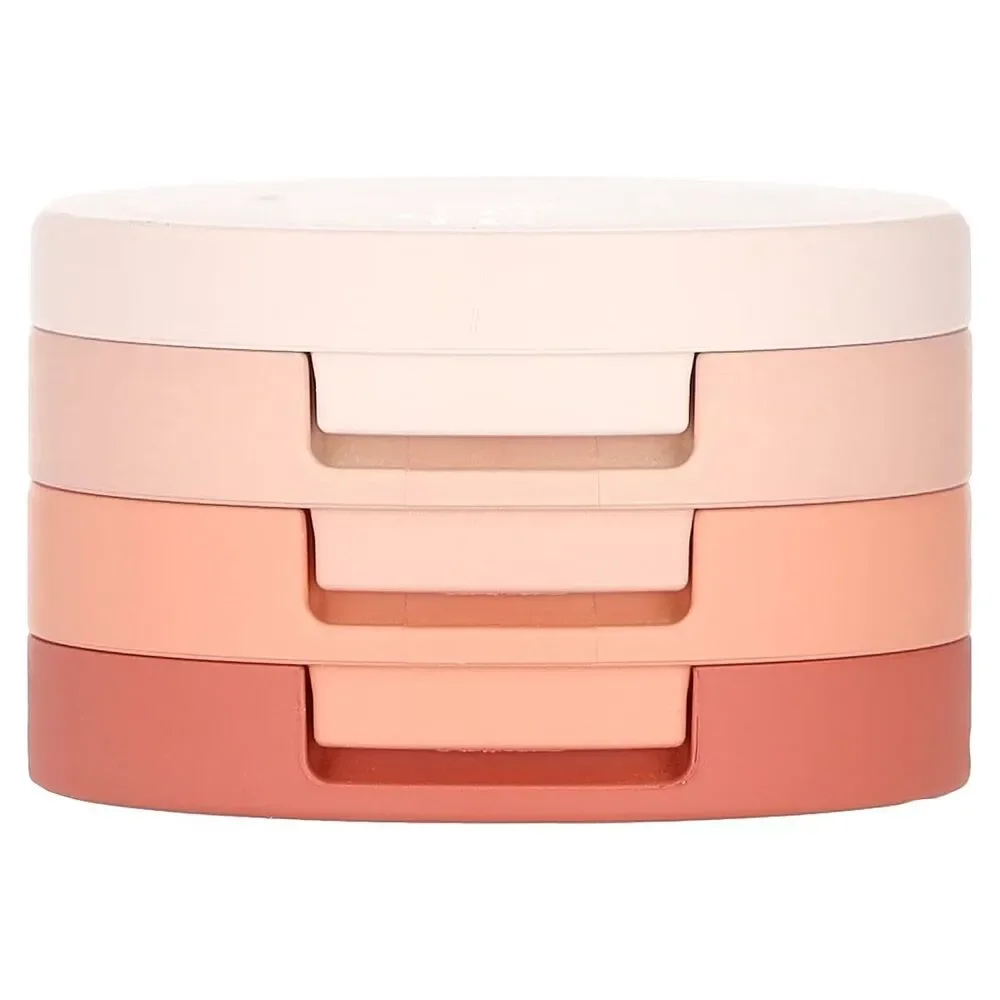Kaja Beauty Bento, Bouncy Chrome, Shimmer & Matte Eyeshadow Trio, Peach Madeline